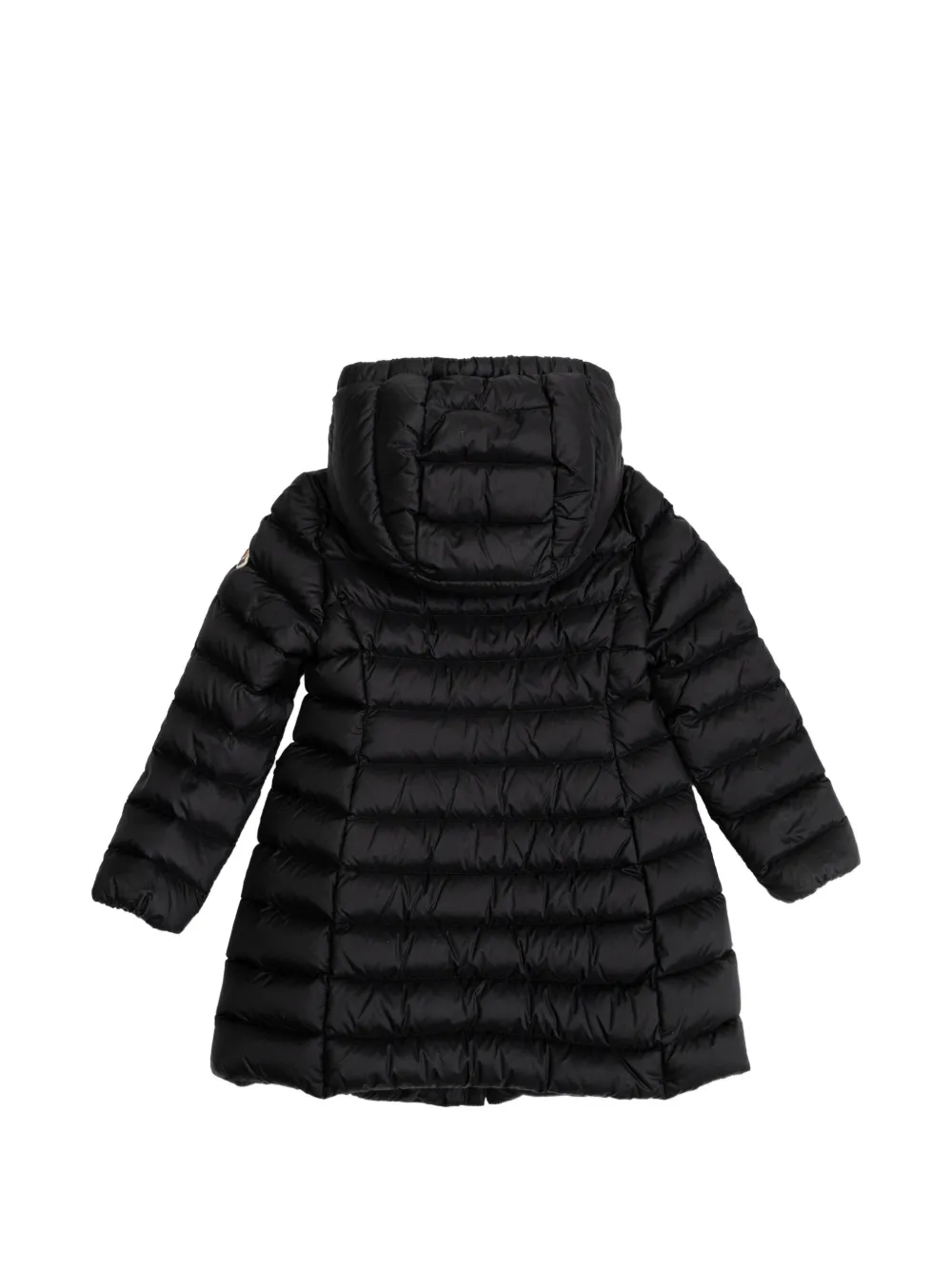 Стеганая куртка с капюшоном Moncler Enfant, черный — фото 2