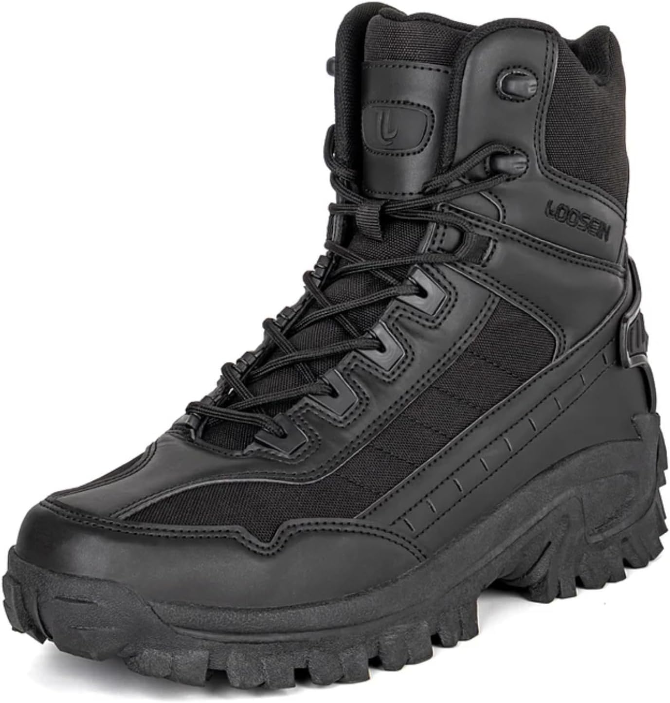 

Мужские ортопедические ботинки KBOWQ с антипрокольной защитой, водонепроницаемые, противоразрывные, походные, тактические, легкие, для активного отдыха, черный