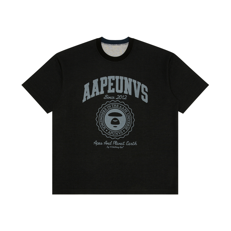 

Футболка *A Bathing APE с принтом реверсивная Aape, черный