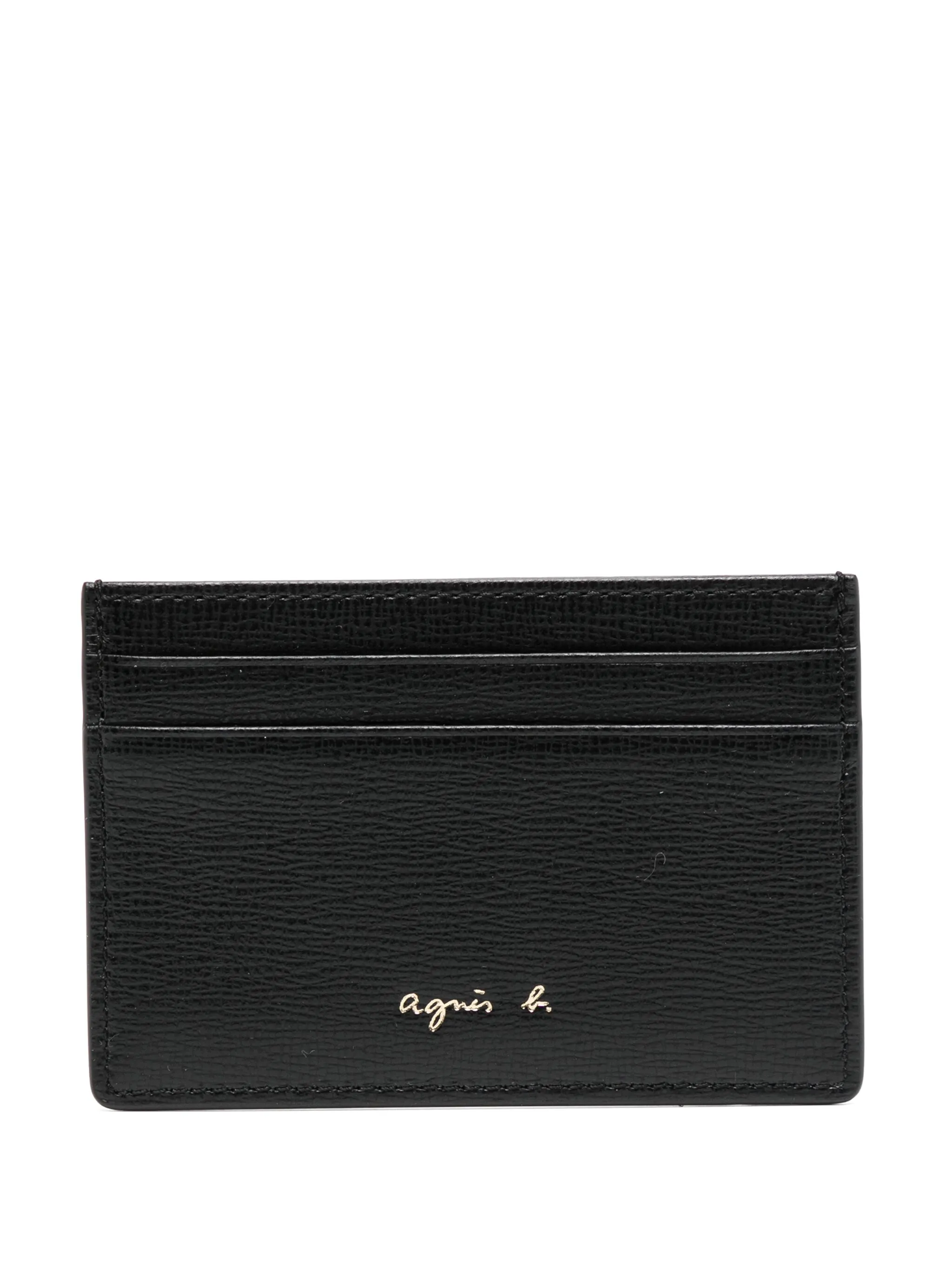 

Картхолдер с логотипом Agnès B., черный