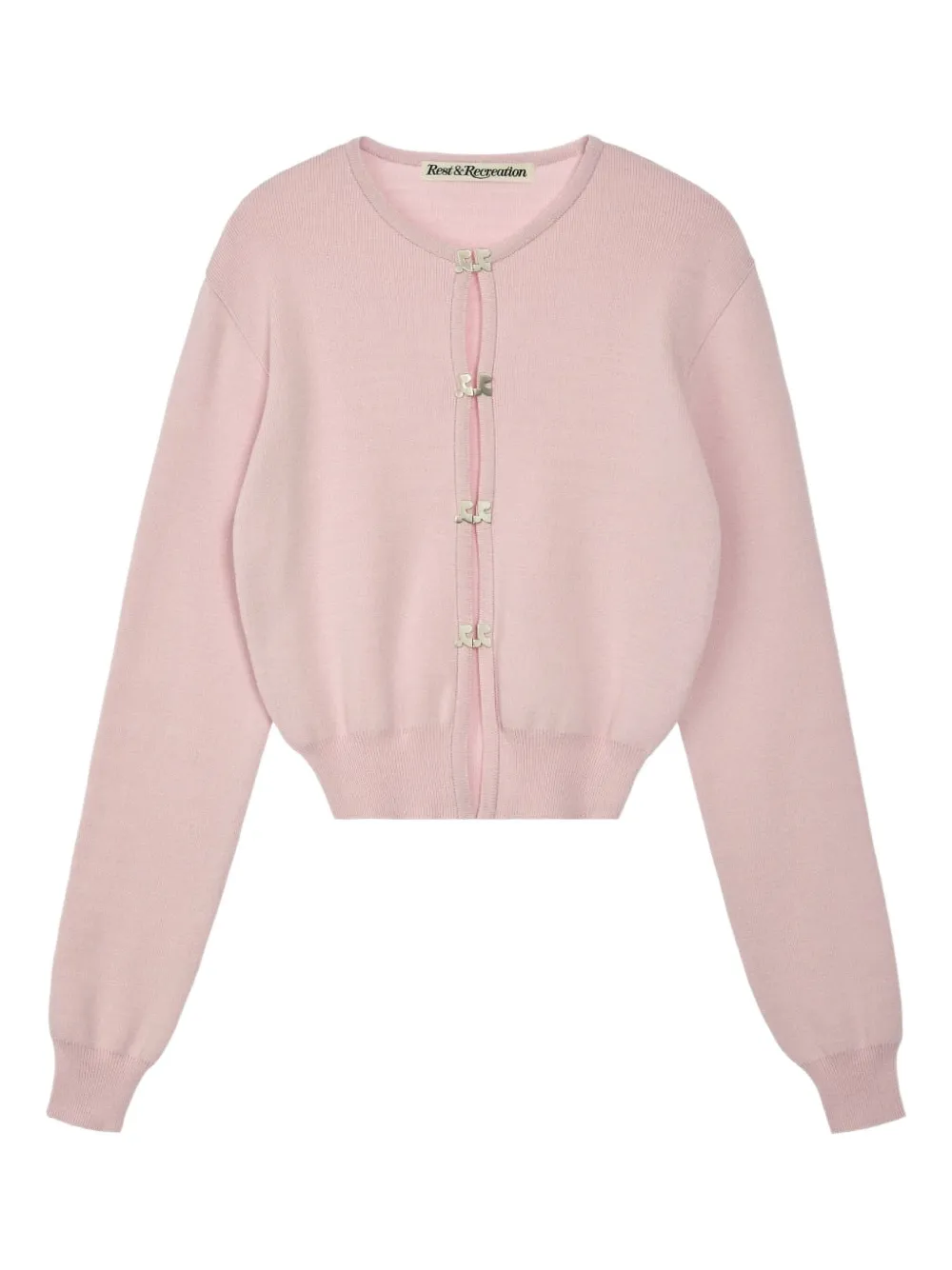 

Вязаный кардиган на застежке-клипсе Rest&Recreation, розовый