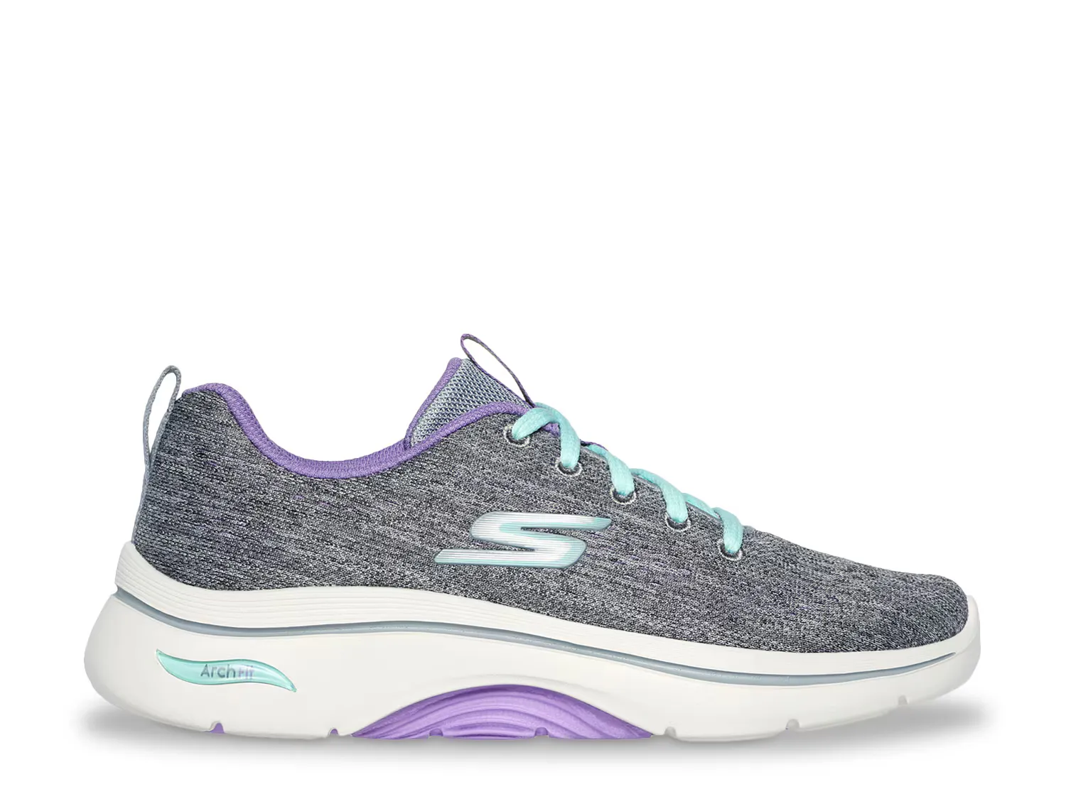 Кроссовки GO WALK Arch Fit 2.0 Vivid Sunset Sneaker Skechers, серый/фиолетовый — фото 3