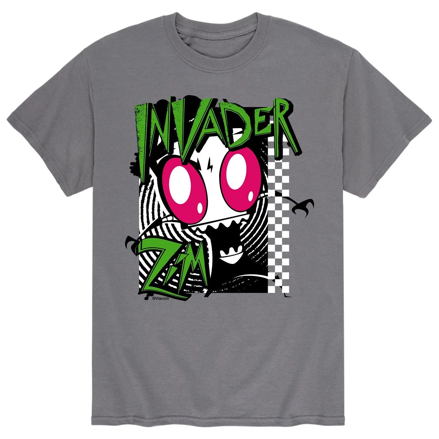 

Мужская футболка Invader Zim в клетку Licensed Character