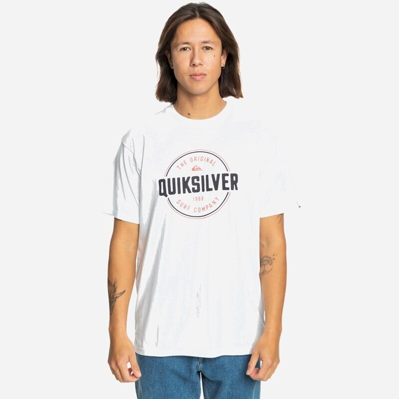 

Мужская футболка по кругу вверх Quiksilver, белый