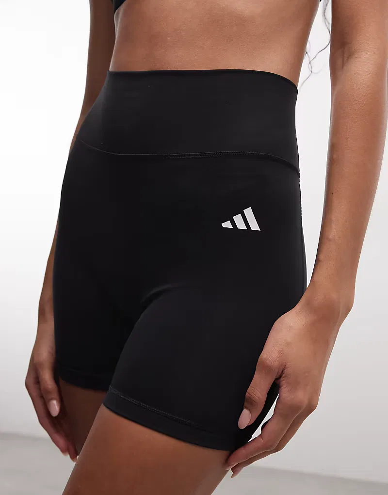 Леггинсы-шорты Adidas Performance Training essentials, черный — фото 3
