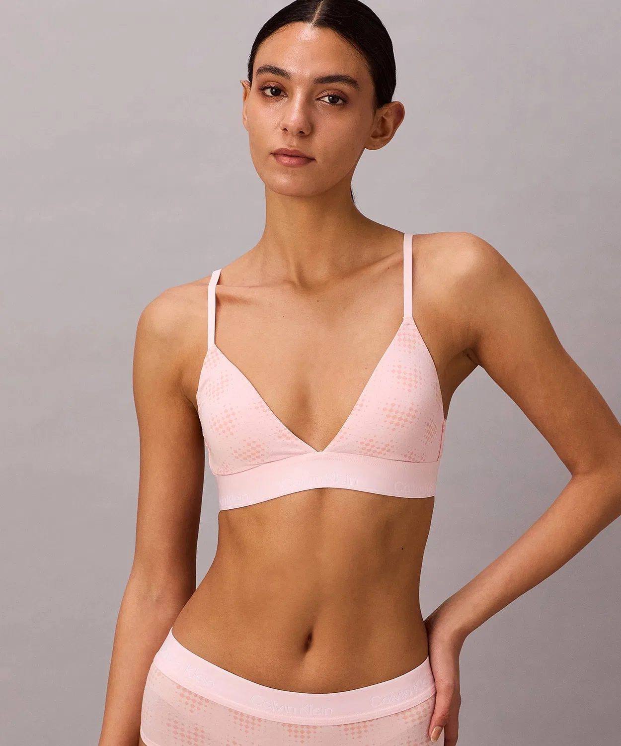 Бюстгальтер-треугольник Calvin Klein Icon Cotton Modal с мягкой чашкой, розовый