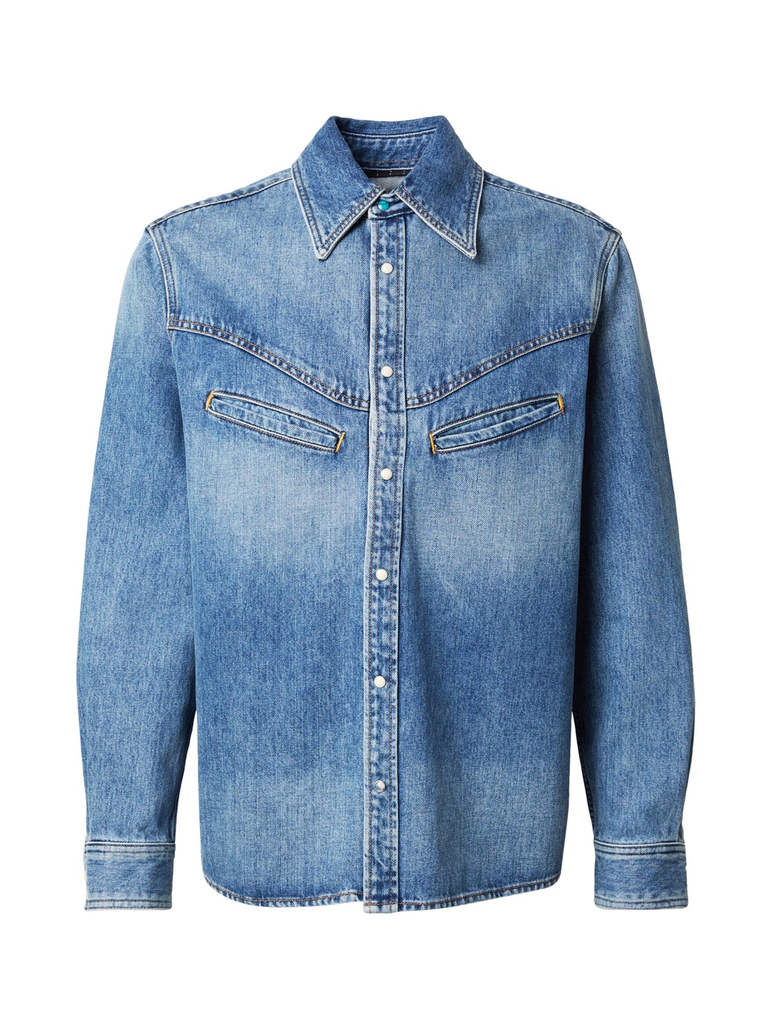 

SCOTCH & SODA Рубашка на пуговицах Regular fit в синем дениме