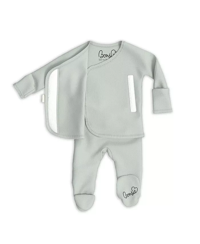 

Baby Bonsie Skin to Skin для мальчиков, комбинезон Bonsie Baby, зеленый