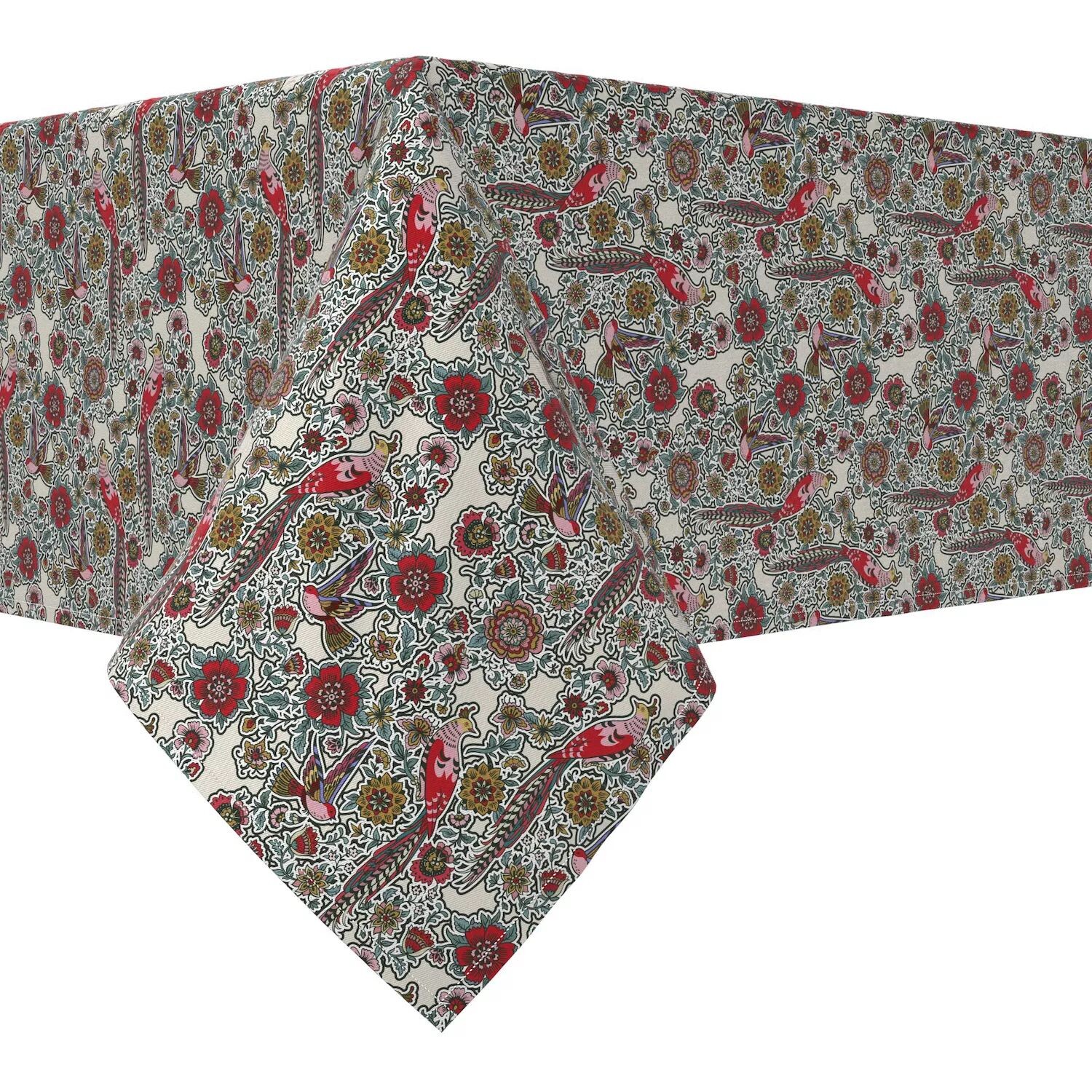 

Прямоугольная скатерть, 100 % хлопок, 52x104 дюйма, цветочный 42