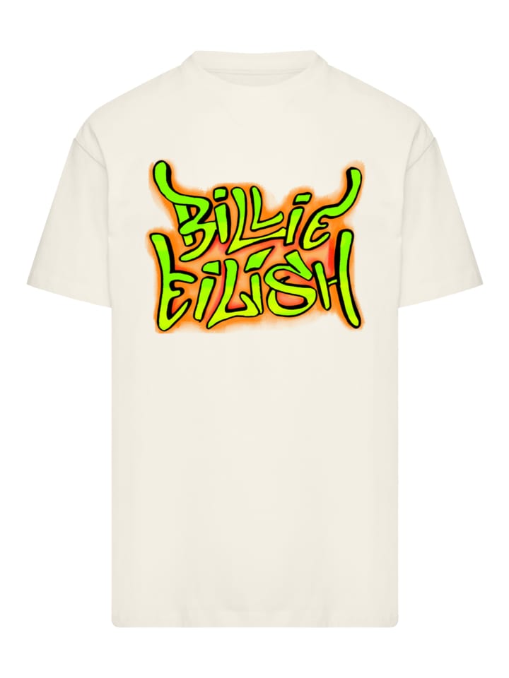 

Футболка большого размера с логотипом Билли Айлиш песочного цвета F4NT4STIC, Бежевый, Футболка большого размера с логотипом Билли Айлиш песочного цвета F4NT4STIC