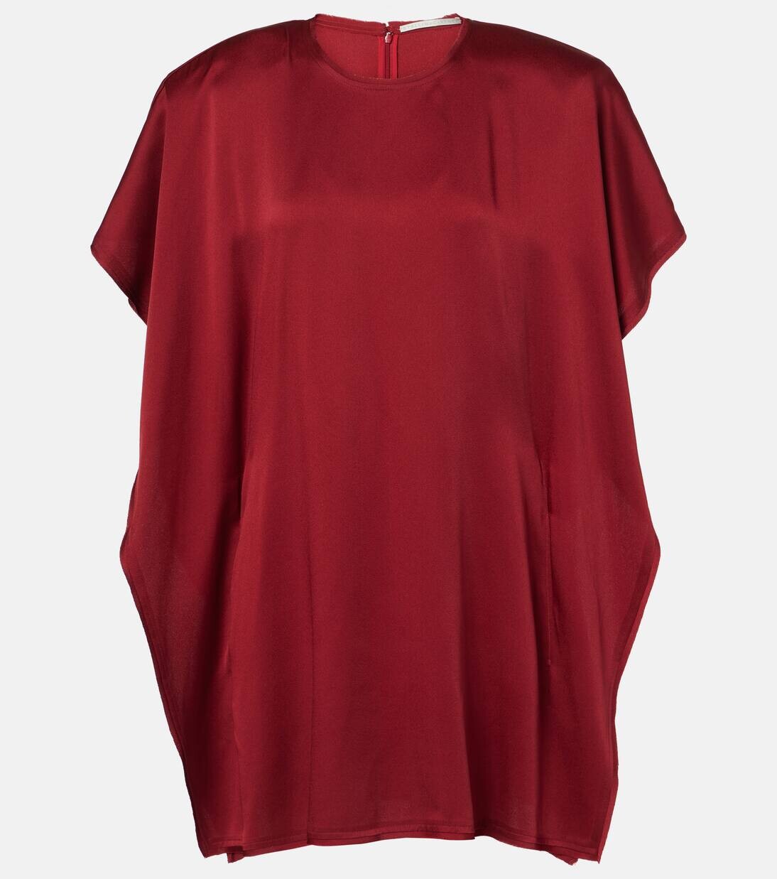 

Мини-платье из драпированного джерси Stella Mccartney, цвет ruby