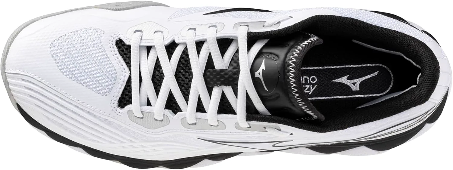 Mizuno Мужские кроссовки Wave Enforce Tour 2 Ac, белый/черный — фото 4