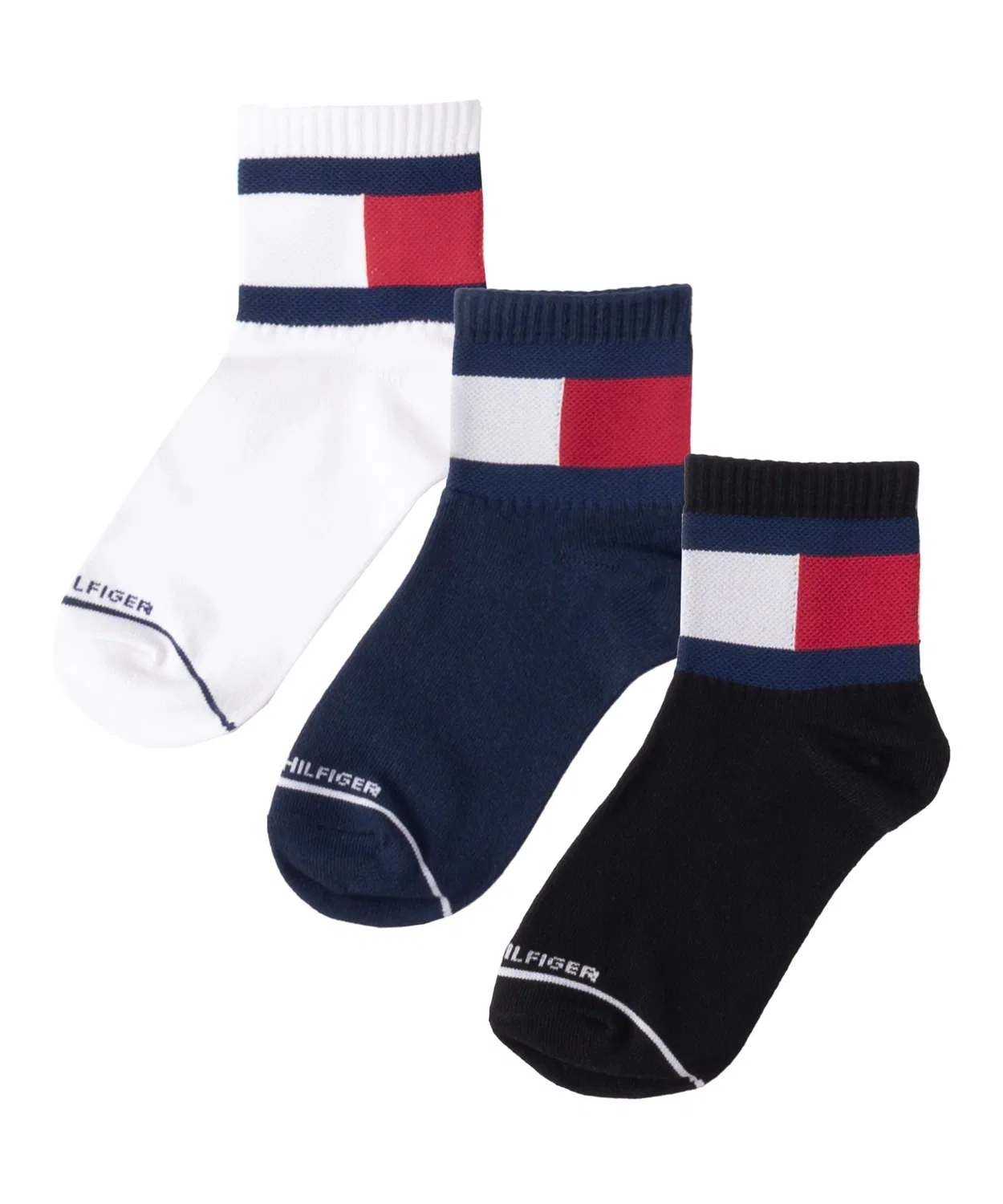 Носки детские 3 пары Tommy Hilfiger белый/темно-синий/черный