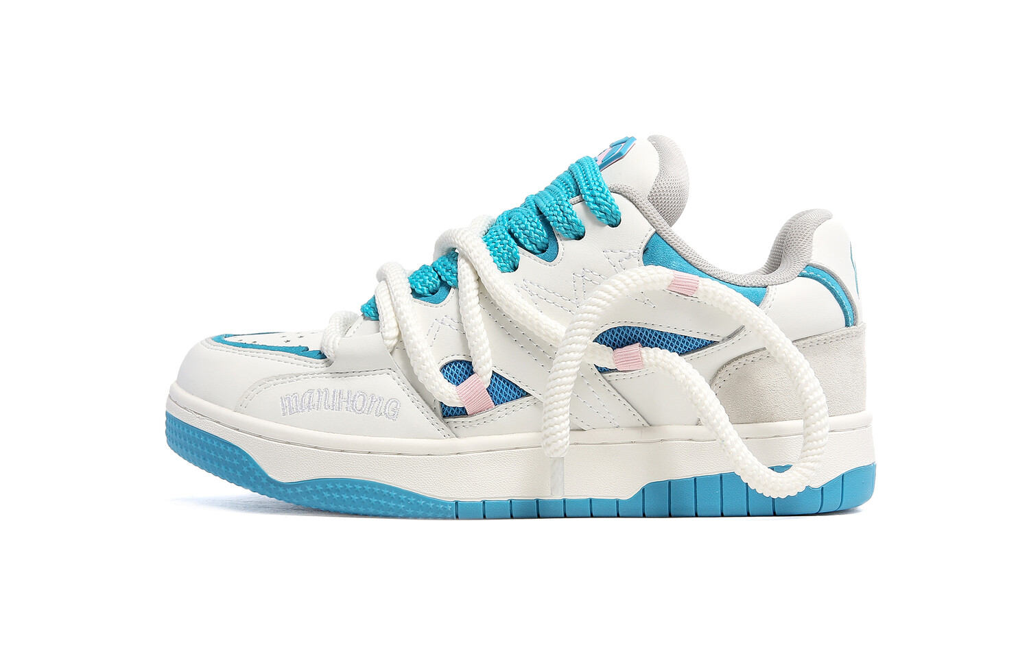 

Кроссовки MR.PESIN Skateboarding Shoes Unisex Low-top White/Blue, белый
