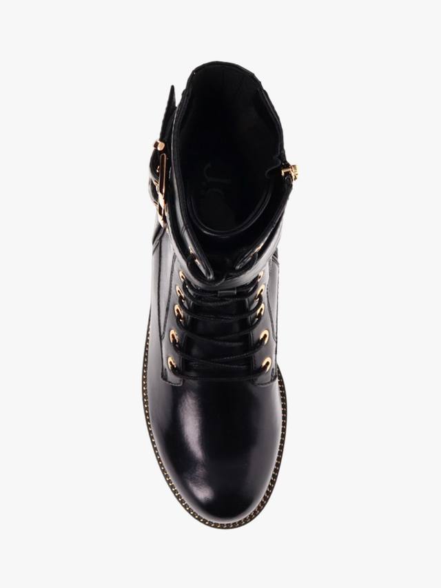 Ботильоны из кафрской кожи на шнуровке Jones Bootmaker, черный — фото 4