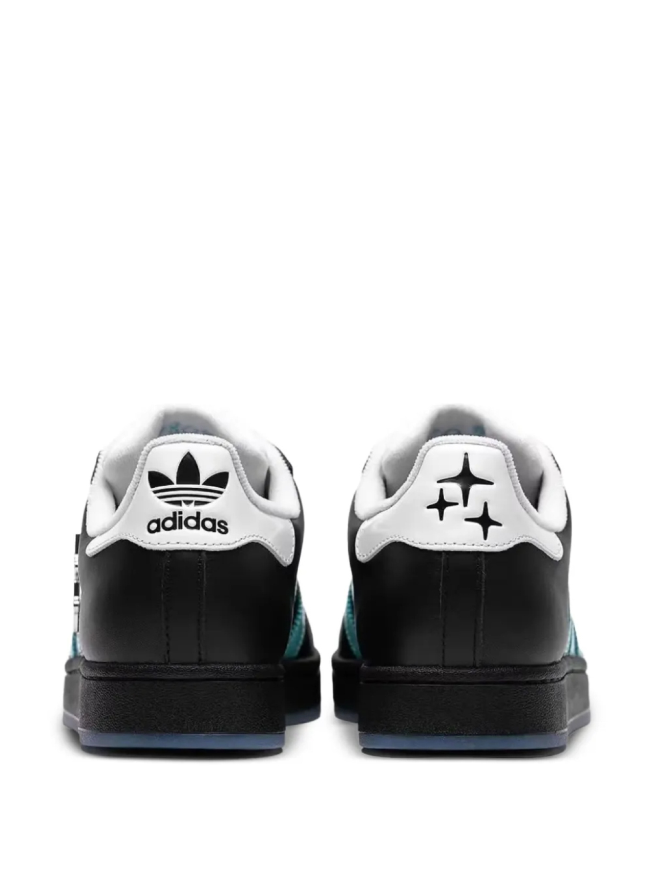 Кожаные кроссовки Adidas x Drama Call "Head North", черный — фото 2