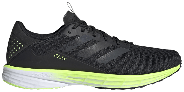 

Кроссовки adidas SL20 'Black Signal Green', черный
