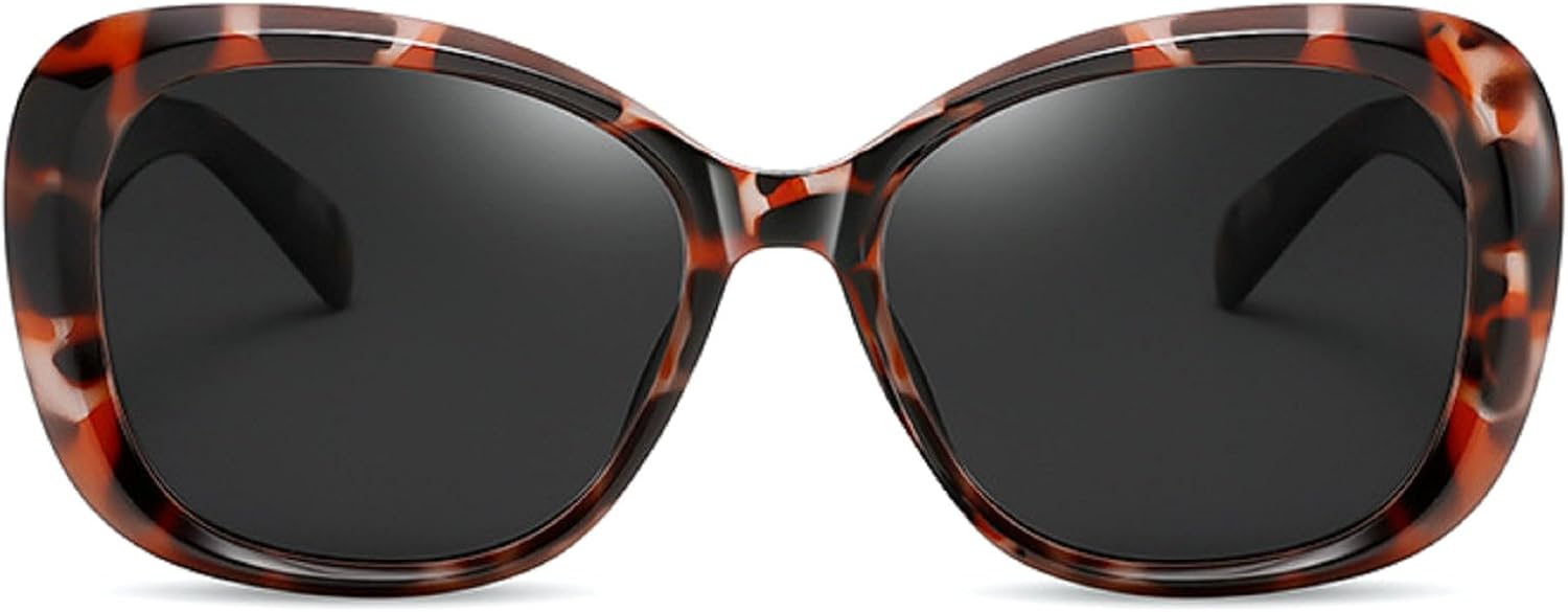 

Модные солнцезащитные очки «кошачий глаз» для женщин, роскошные, стильные, увеличенного размера, поляризованные, с градиентным переходом цвета, в крупной оправе mincl, Leopard