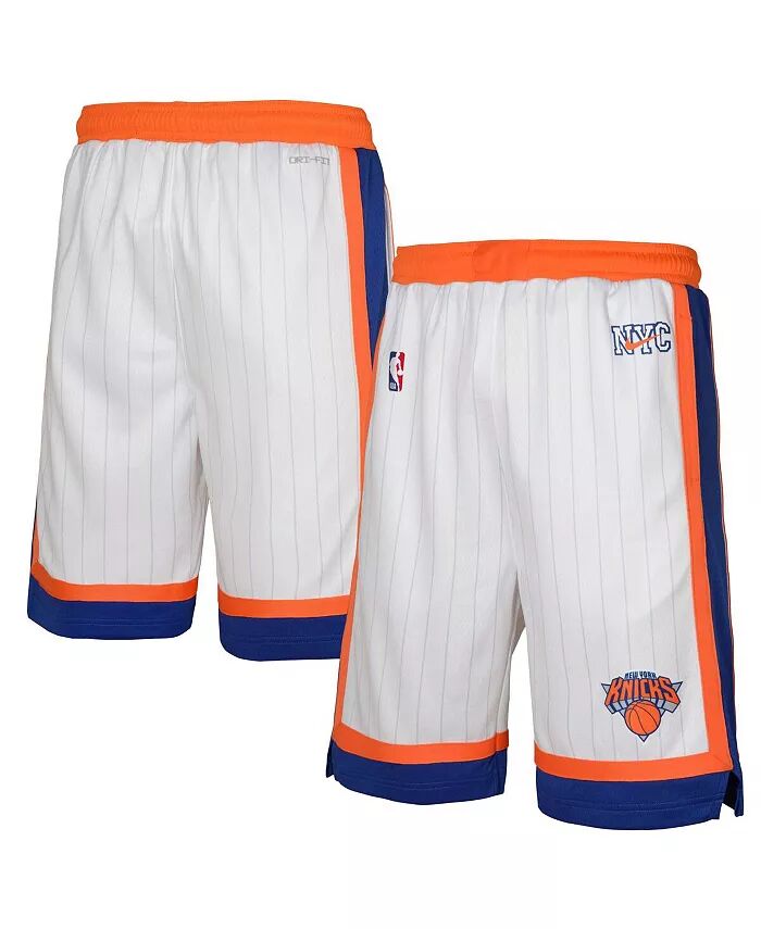 

Шорты Swingman Performance White New York Knicks 2024/25 City Edition для больших мальчиков и девочек Nike