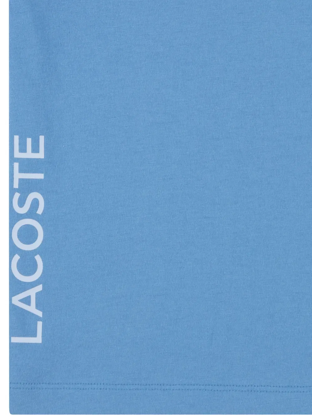 Футболка с полосатым логотипом Lacoste Kids, синий — фото 3