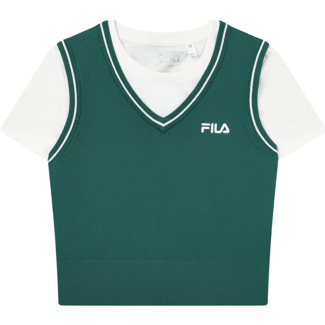 

Футболка женская зеленая Fila