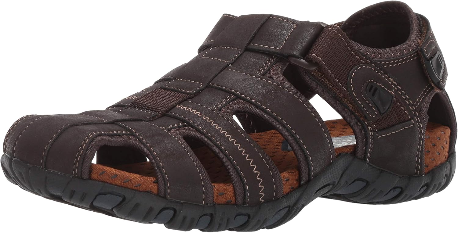 

Мужские сандалии Nunn Bush Rio Bravo Fisherman с закрытым носком для улицы, коричневый