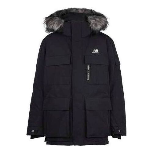 

Куртка теплые длинные пуховики New Balance, черный