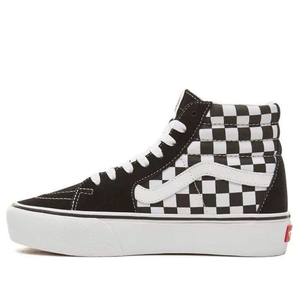 

Кроссовки sk8-hi platform 2.0 'checkerboard - black white' Vans, черный