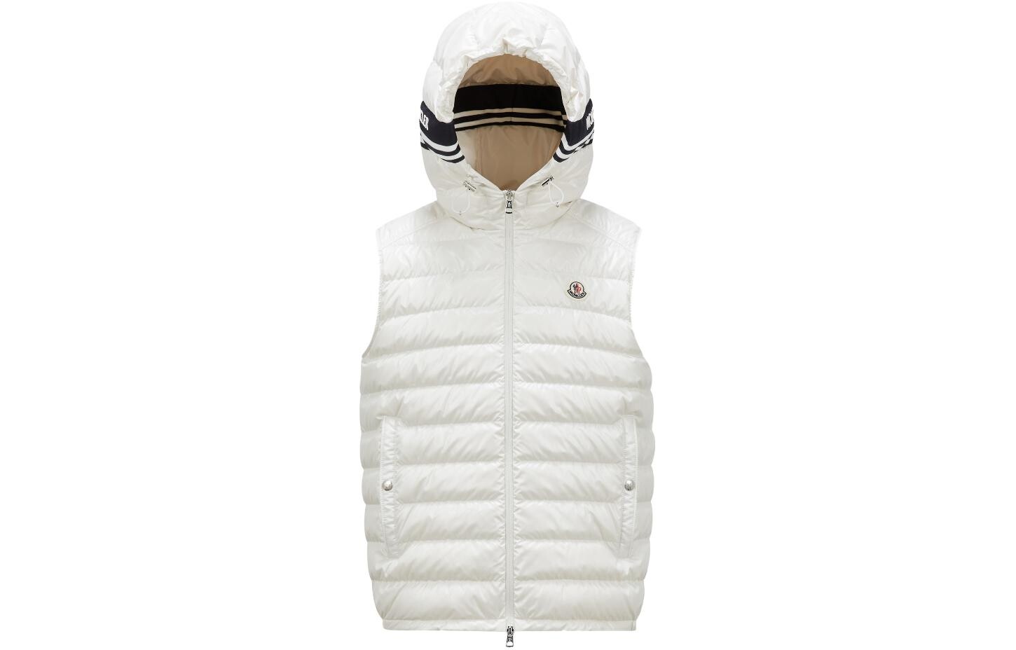 

Пуховик мужской белый Moncler