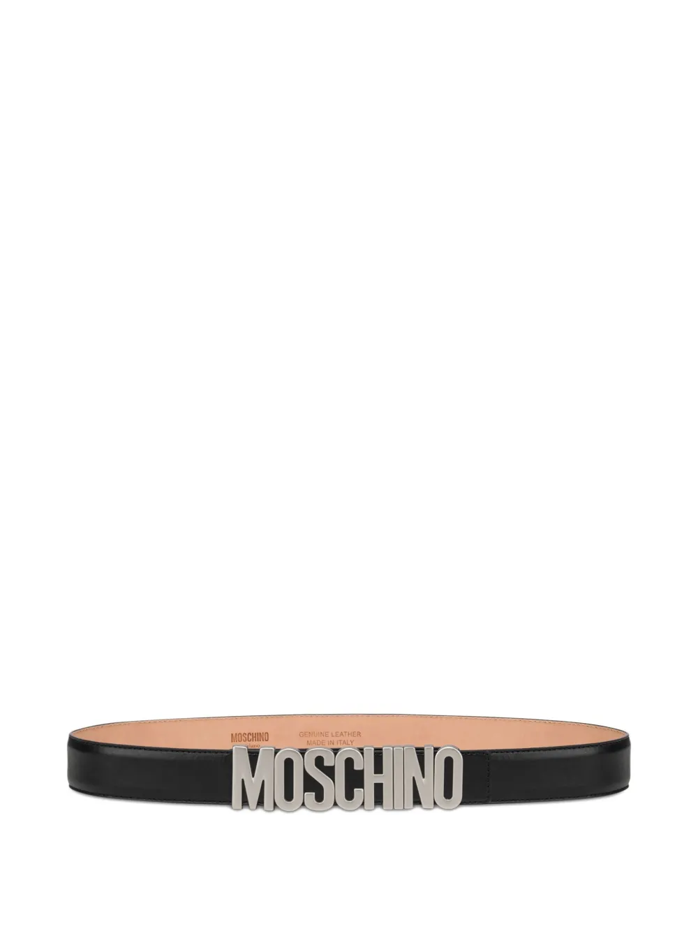 

Ремень с логотипом Moschino, черный