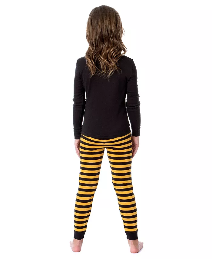 Волшебные слезки Girls' Bumblebee Unisex детский облегающий комплект пижамы для сна Cry Babies, черный — фото 3