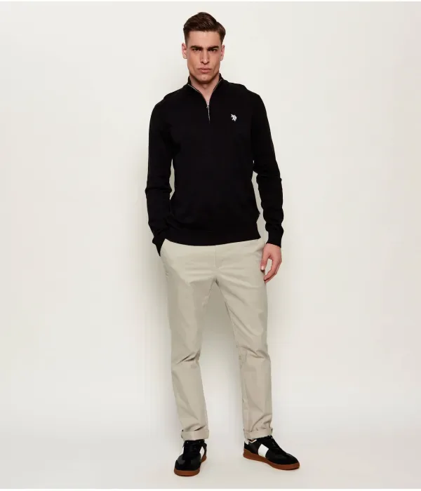 Свитер slim fit Us Polo Assn, черный — фото 2