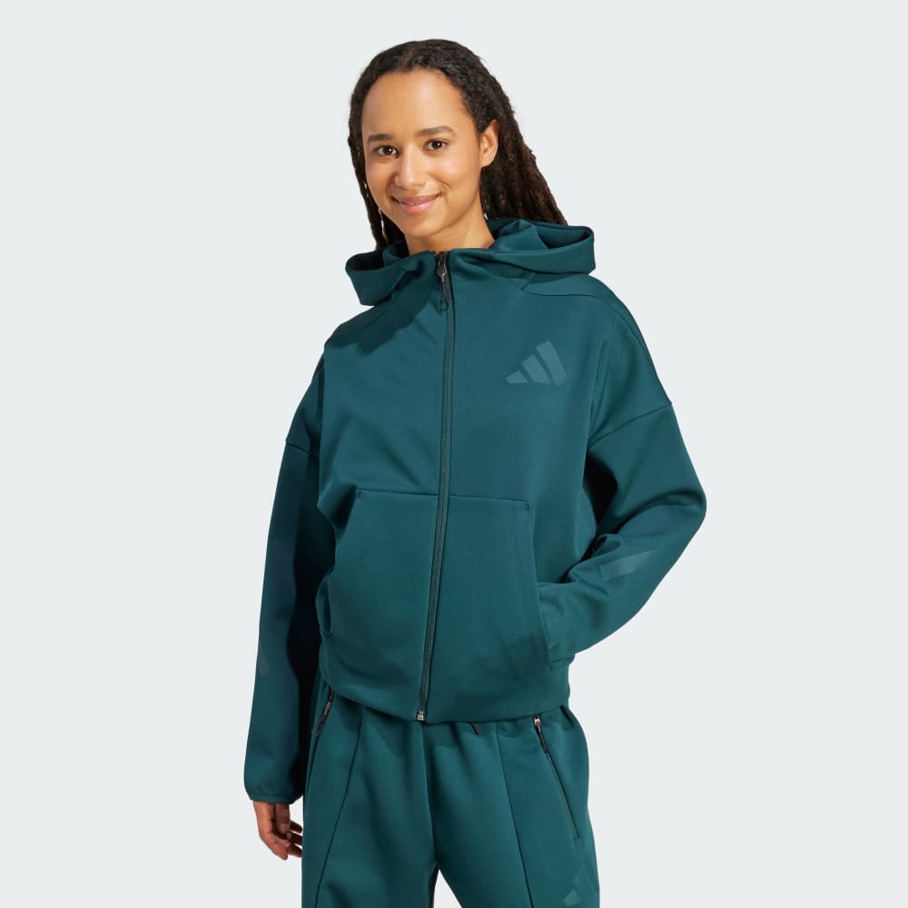 

Худи Adidas Z.N.E. Full-Zip Hoodie, цвет Aurora Ivy