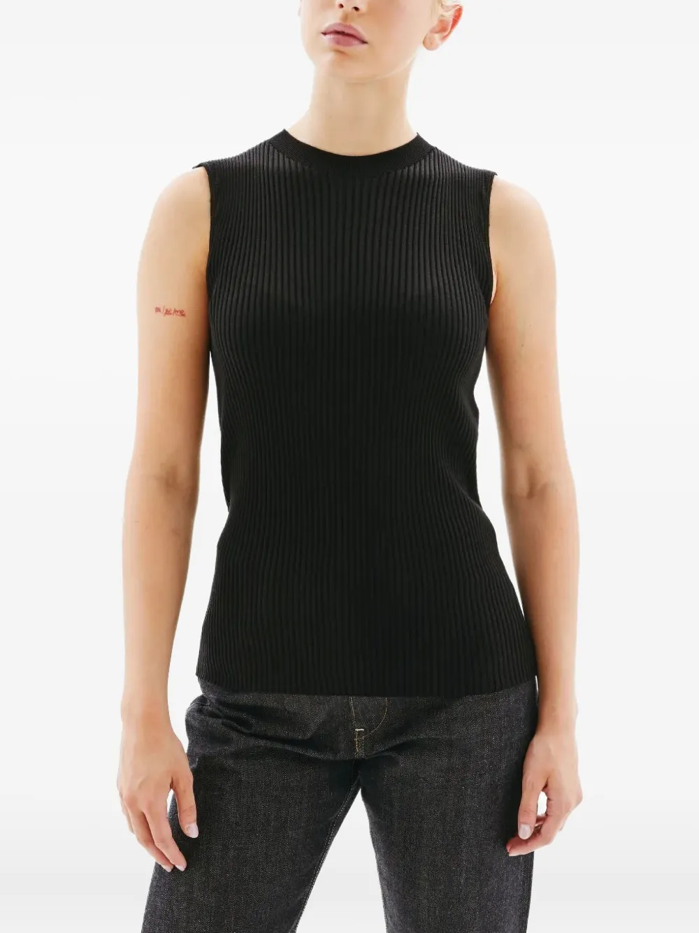 

Топ без рукавов JIL SANDER, черный