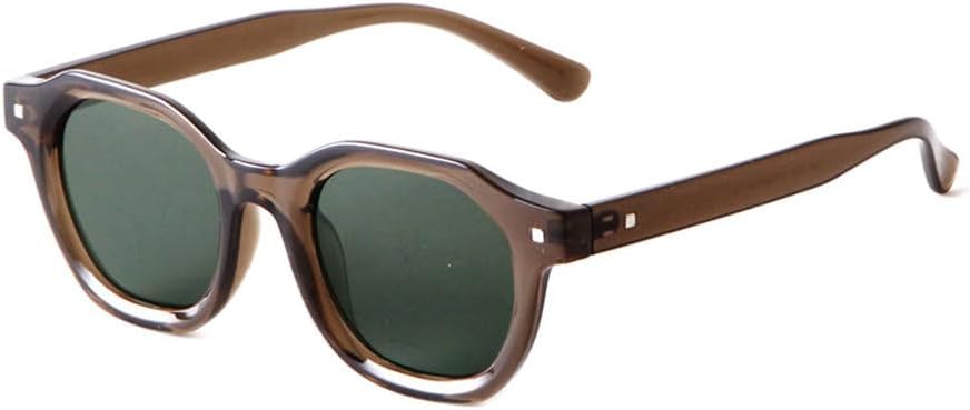 

Женские солнцезащитные очки MUTYNE в винтажном стиле, круглая оправа, красные, для уличной стрельбы, универсальные, с защитой от УФ-излучения UV400, C5 Clear Tea Green