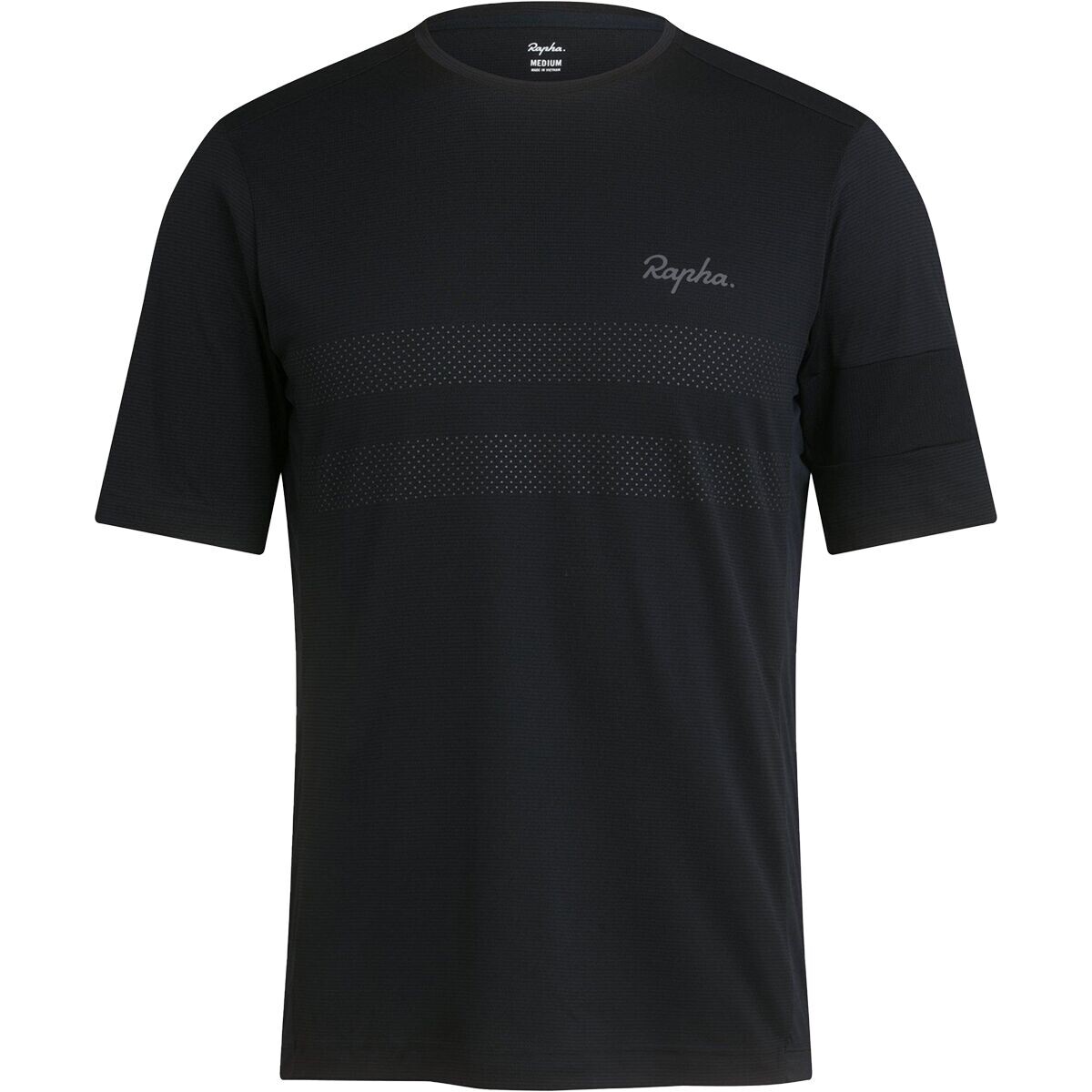 

Изучите техническую футболку Rapha, цвет black/carbon grey