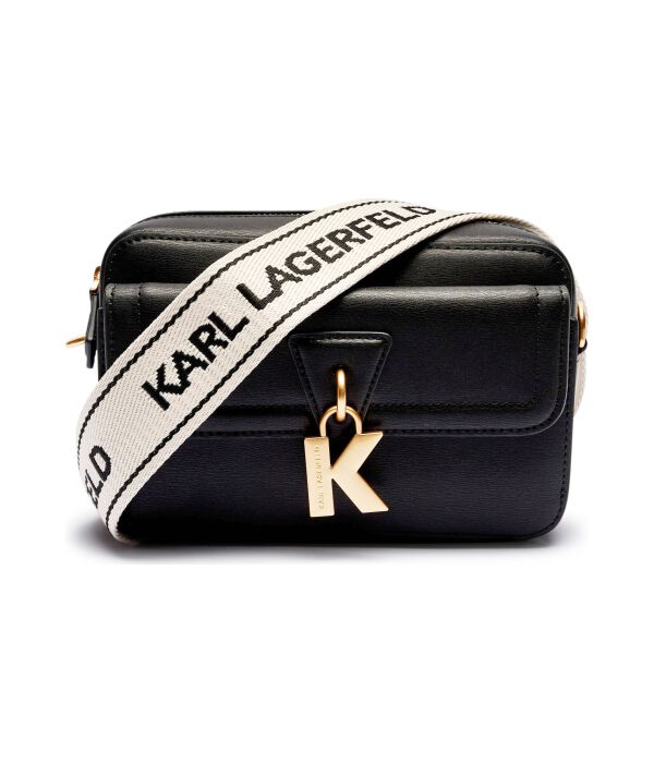 

Сумка кожаная Karl Lagerfeld Klock, черный