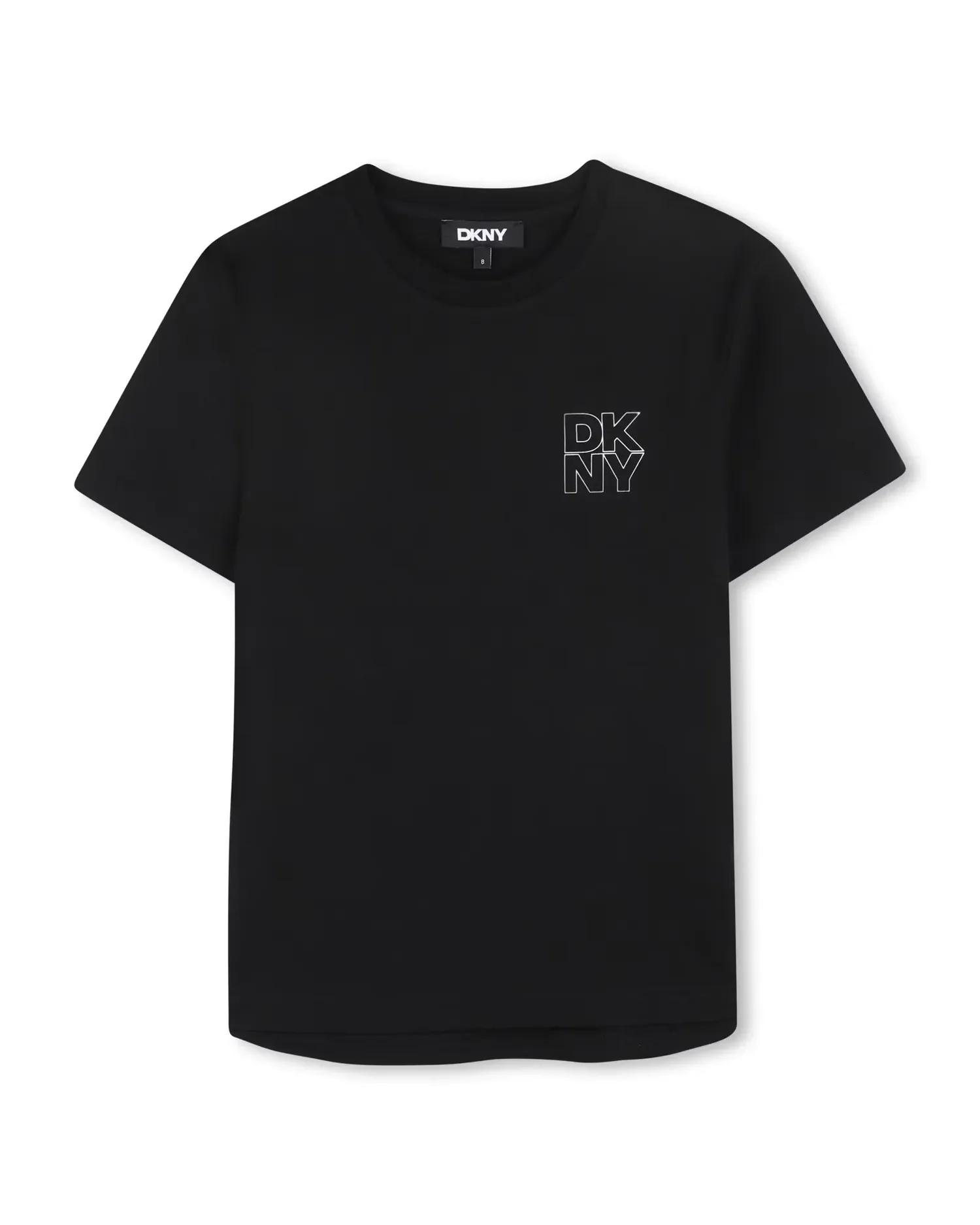 Унисекс футболка из гладкого хлопка DKNY, черный