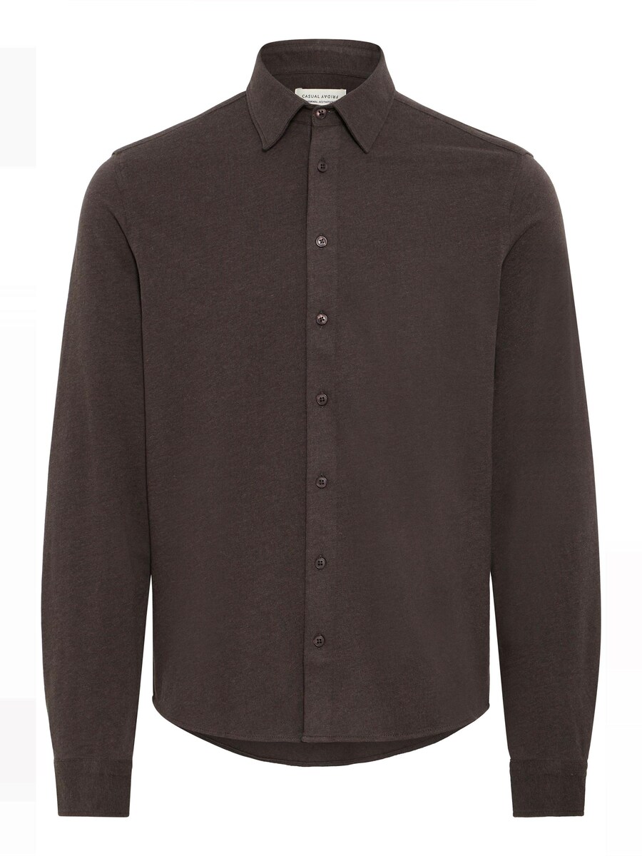 

Рубашка на пуговицах классического кроя Casual Friday CFARKAN, темно-коричневый
