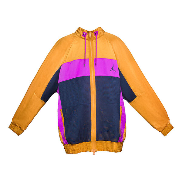 

Куртка Air Jordan Wings Suit Jacket Obsidian/ Desert Ochre/Vivid Purple, желтый