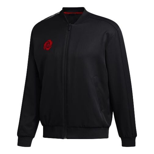 

Куртка adidas CNY Rose Jkt Back Printing Basketball Sports Jacket Black, черный