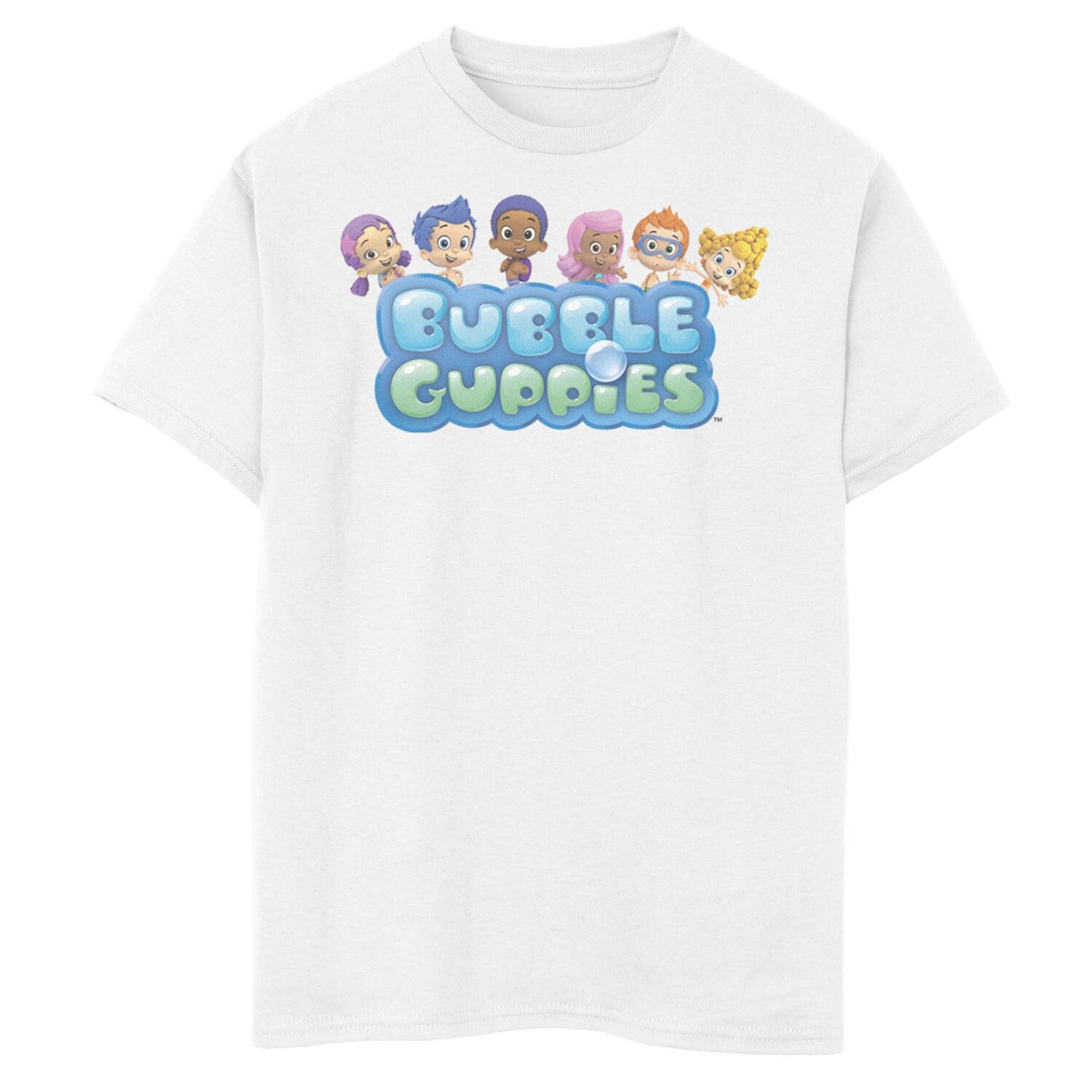 

Футболка с логотипом группы Nickelodeon Bubble Guppies для мальчиков 8–20 лет Nickelodeon, белый