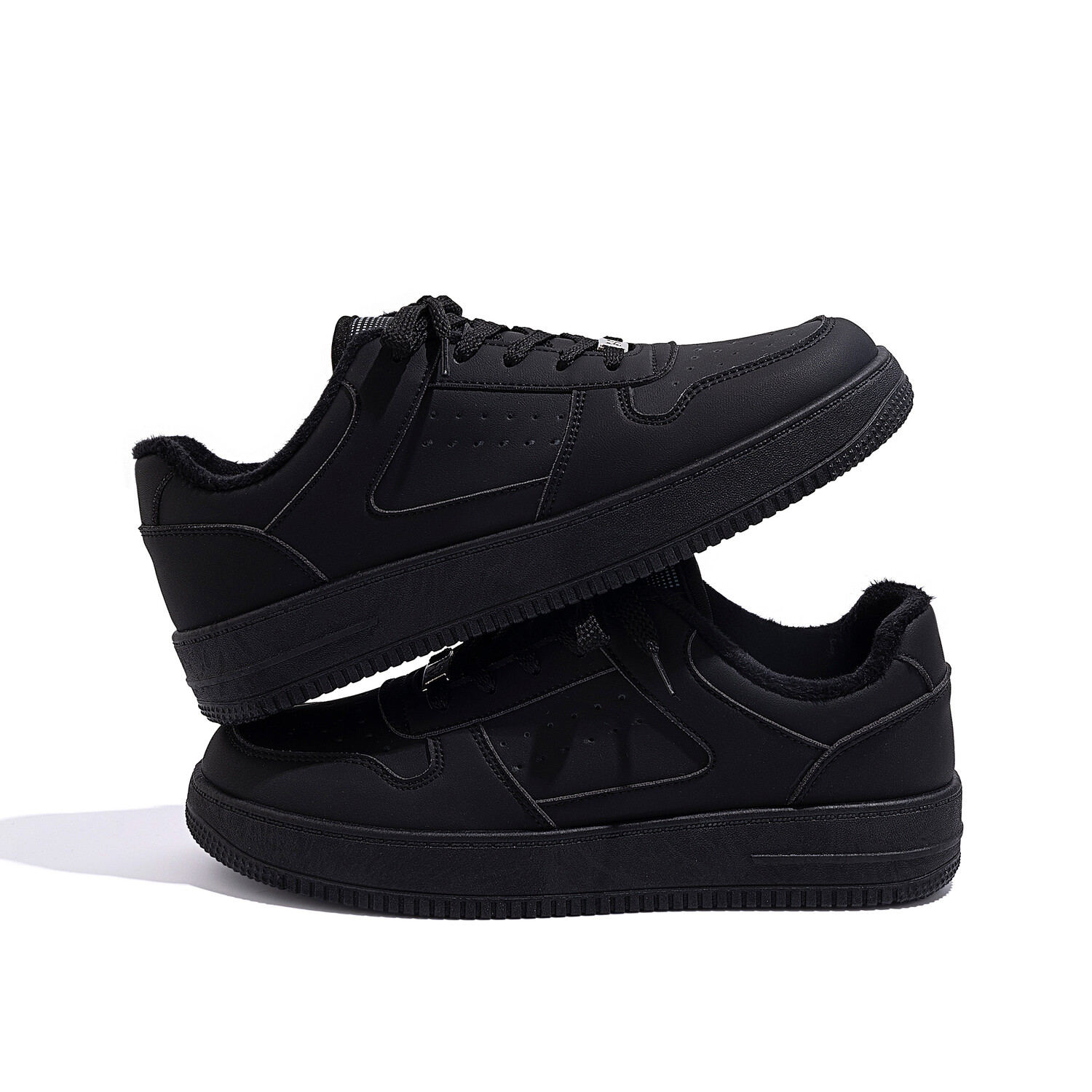 

Кроссовки HUANQIU Skateboarding Shoes Men Low-top Black, черный