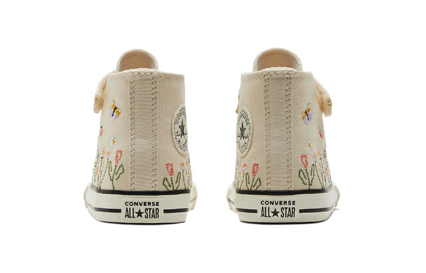 Кроссовки chuck taylor all star easy-on high 'embroidered floral print - natural ivory' Converse, бежевый — фото 4
