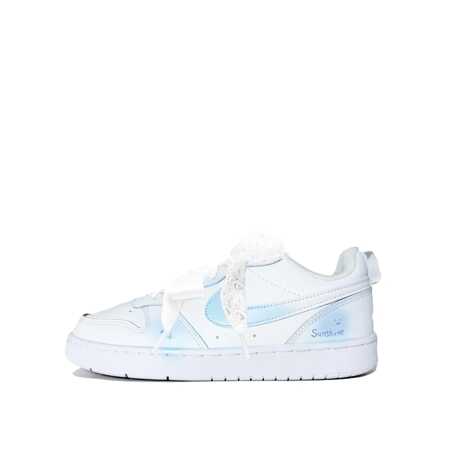 Детские скейтбординговые кроссовки Nike Court Borough Kids Blue/White