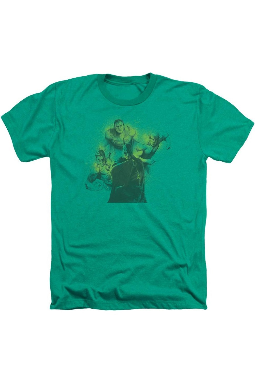 

DC Comics Spray Sketch League Adult Heather Tee / Футболка Gildan, цвет kelly green