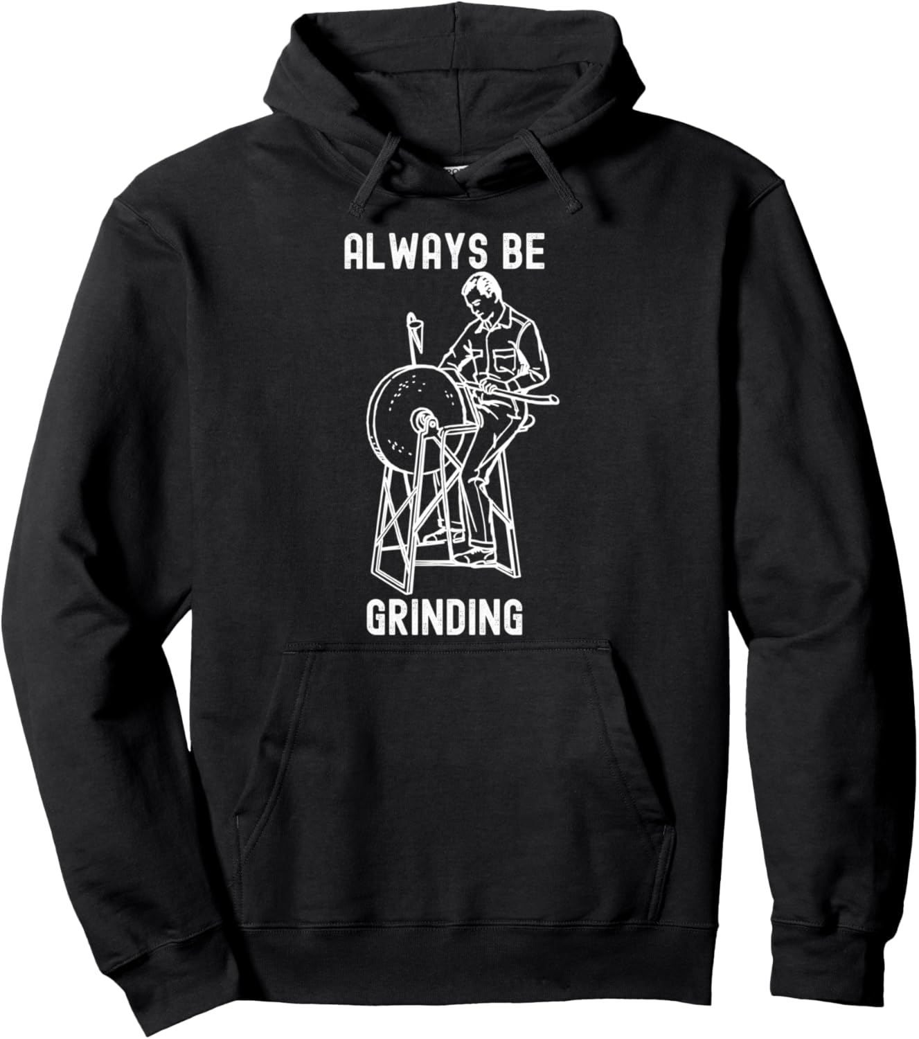 

Всегда работайте усердно, Ежедневная работа, Мотивационная толстовка Always Be Grinding | Daily Hustle Grind, черный