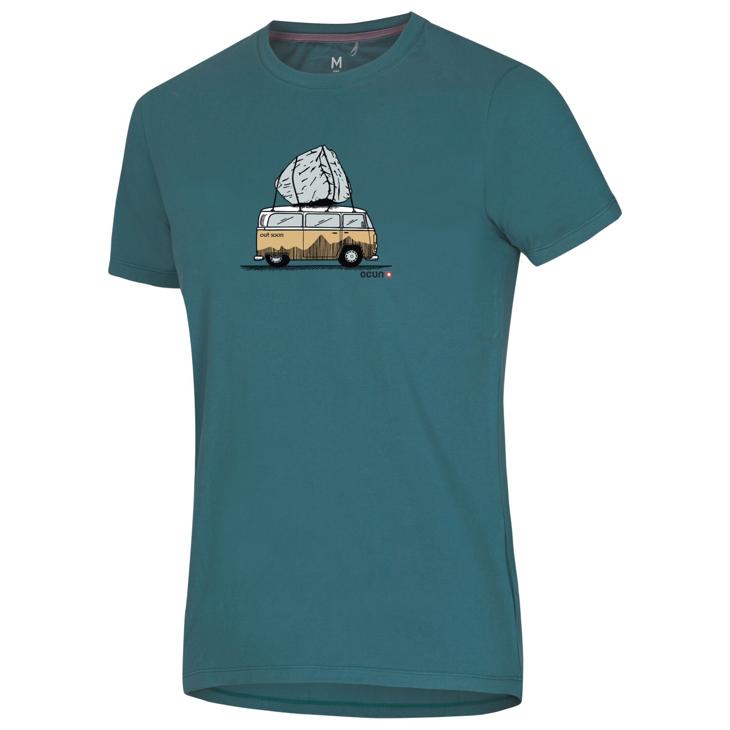

Футболка Ocun Classic T Bus Stone, цвет Blue Hydro