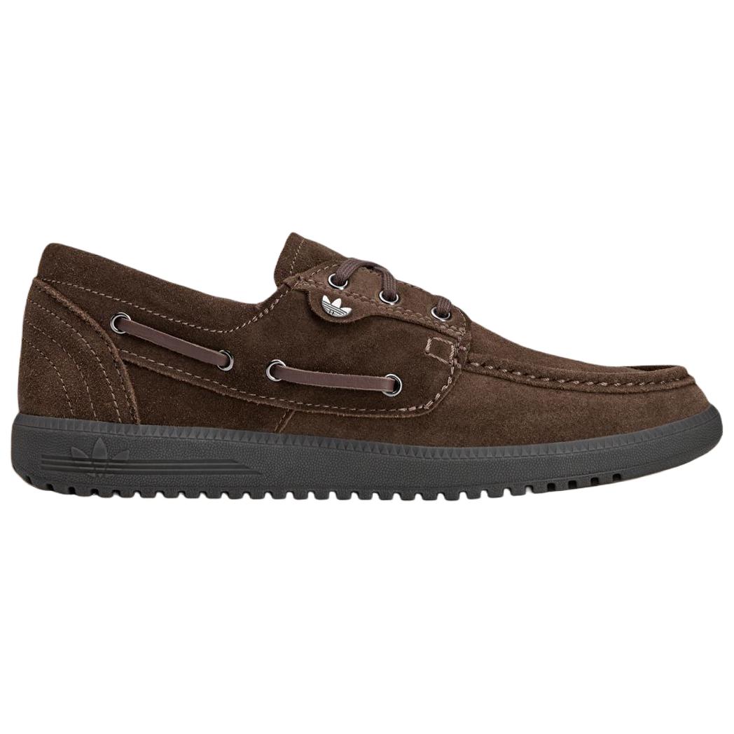 Adidas Lytham Spzl с логотипом на палубных туфлях Adidas Originals, коричневый — фото 3