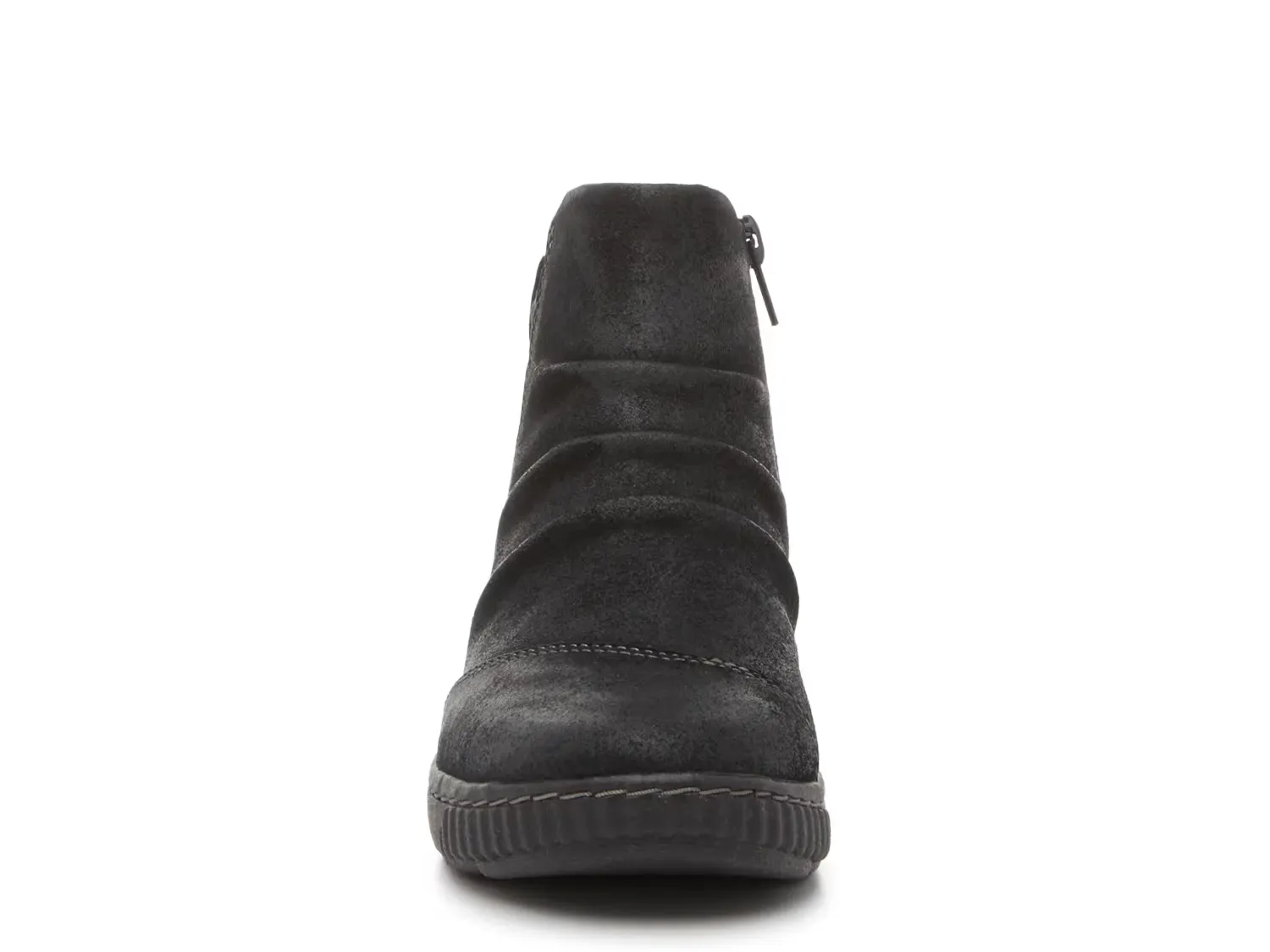 Ботинки женские Clarks Caroline Derby замшевые со сборкой, черный — фото 2